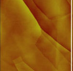 AFM topographic images taken with the a modified commercial AFM