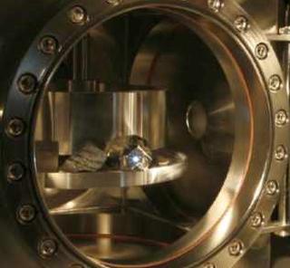The ChemCam laser being tested