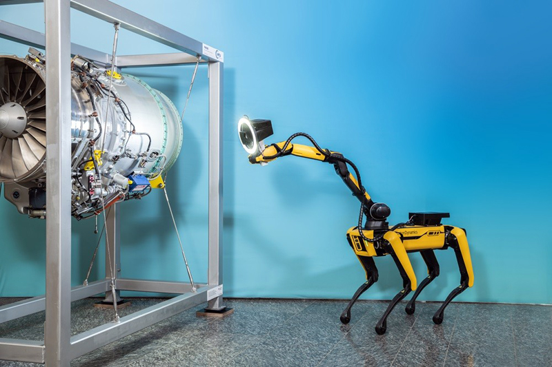 Robot dog uses the IOF’s goSCOUT3D sensor to measure complex parts.