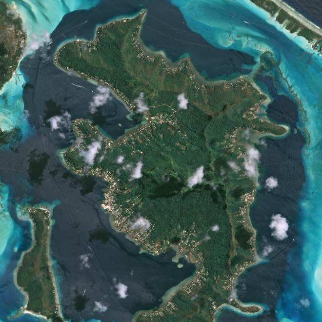 Bora Bora island: as captured by e2v sensor