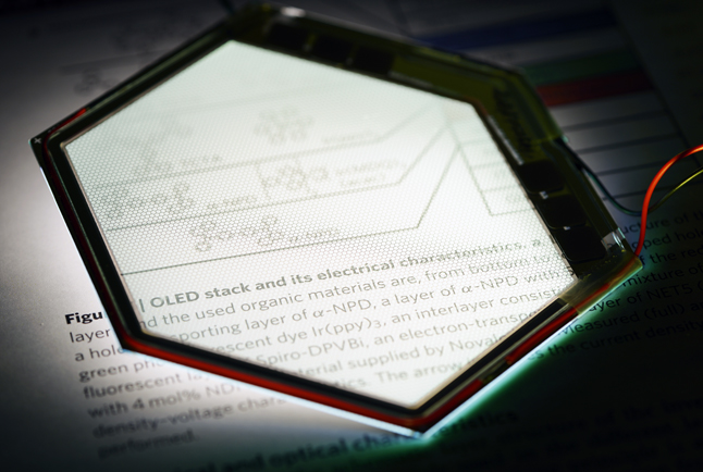 Development of OLED-based microdisplays will benefit.