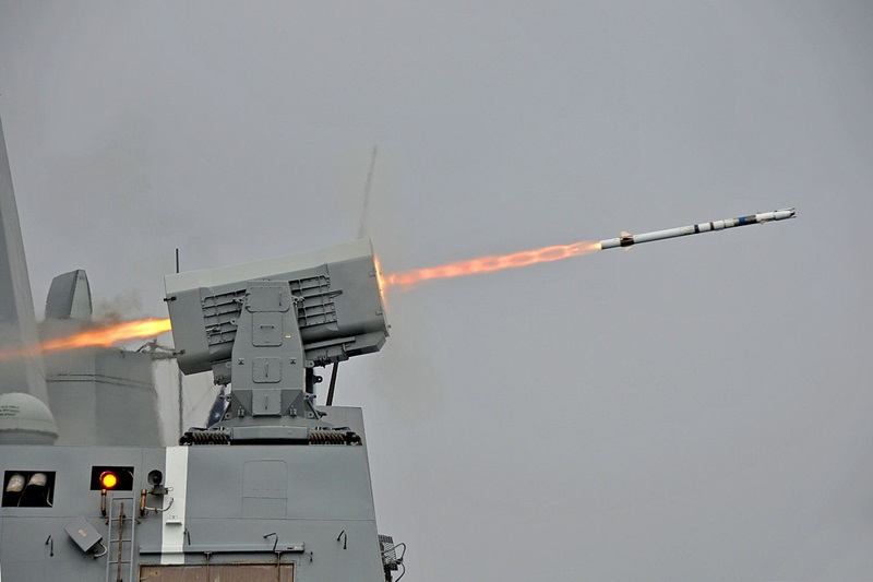 US Navy RIM-116 missile launch