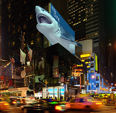Billboard of the future? A simulation of large-scale glasses-free 3D display. 