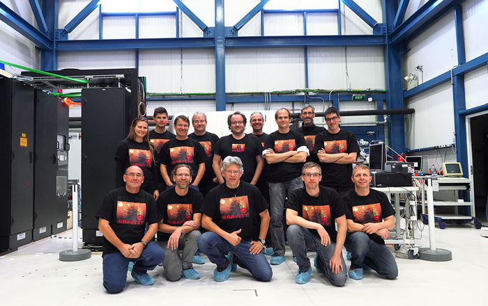 Superstars: The Gravity instrument team during the first observations at Paranal. 