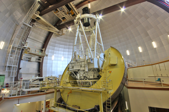 The 3.9 metre Anglo-Australian Telescope located at Siding Spring Observatory in NSW. 