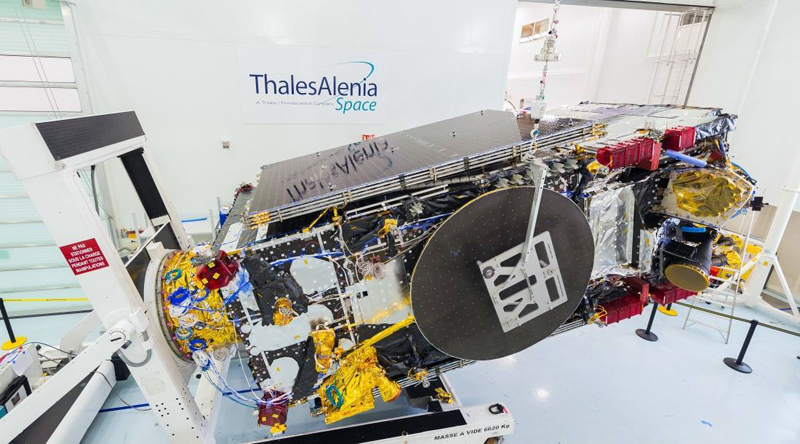 3D-printed parts: Brazil's SGDC telecommunications satellite.