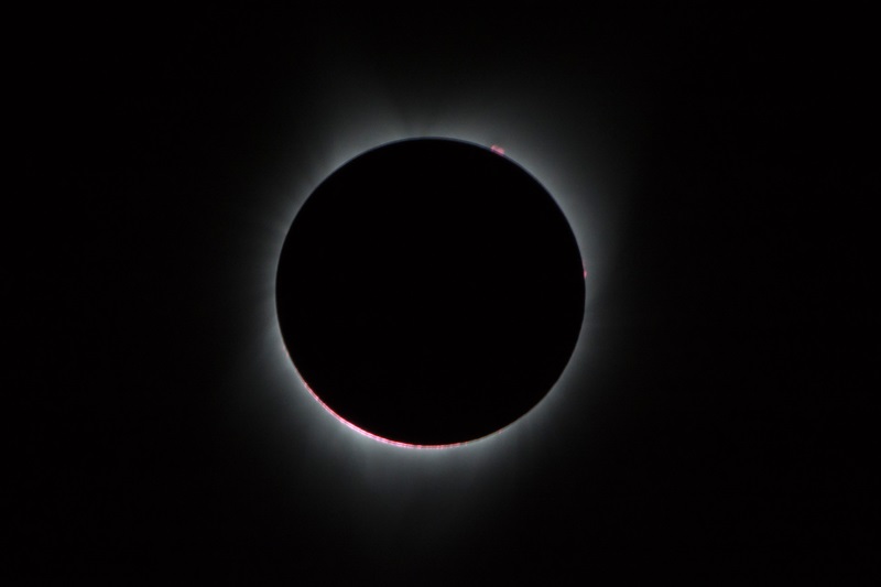 Corona formed during August 21 eclipse