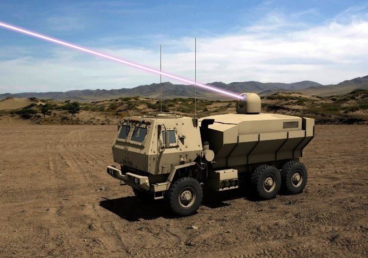The High Energy Laser Tactical Vehicle Demonstrator (HEL TVD).