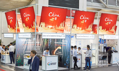 Chinese photonics companies have a significant presence on the LASER expo.