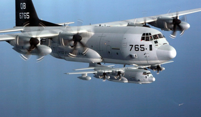 KC-130J aircraft to be fitted with BAE's Infrared Countermeasures system.
