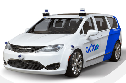 AutoX RoboTaxis are equipped with camera sensors and LiDAR detectors.