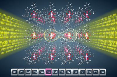 Photon-spin interface with the europium molecule crystal.