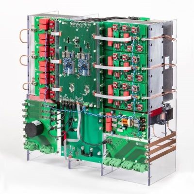 The inverter enables the transition of PV from low voltage to medium voltage.