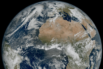 New weather satellite has revealed spectacular images of Earth.
