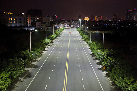 Bright nights: LED street lighting can generate energy savings as high as 85%.