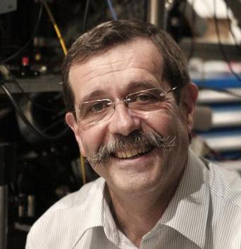 Alain Aspect, rewarded for work on optical and atomic physics.
