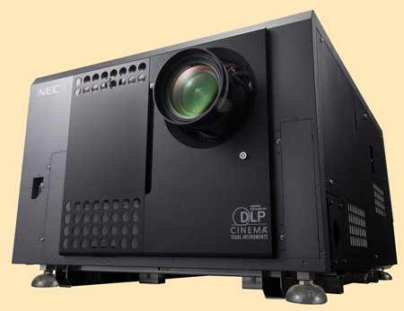 Moving: the NC1100C 9300 lm laser-based Digital Cinema Projector.