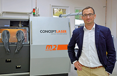 Florian Bechmann, Head of Development at Concept Laser.