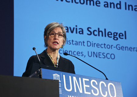 Flavia Schlegel, UNESCO’s Assistant DG for Natural Sciences.