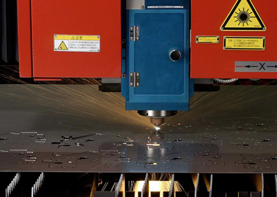 Industrious:  laser cutting of sheet steel at Hutchinson Engineering. 