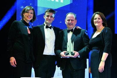 Winner: Optos CEO Roy Davis at the UK PLC Awards