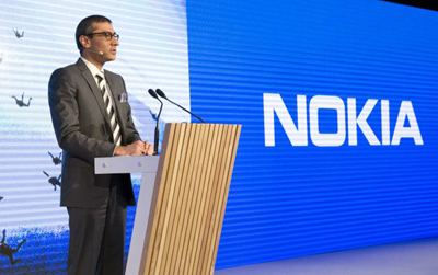 Nokia CEO Rajeev Suri: aims to lead in next-gen network technology.