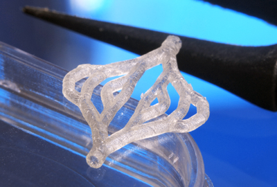 3D-printed artificial branched blood vessel.