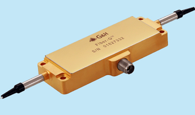 Fiber-Q™, a fiber-coupled acousto-optic modulator from G&H.