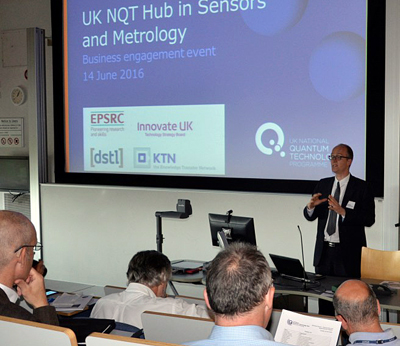 Prof Kai Bongs, of the UK Quantum Tech Hub, speaks to last month's conference.