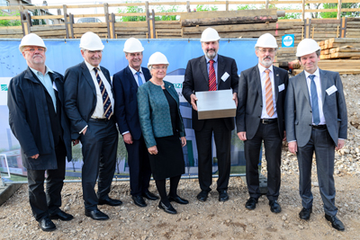 The cornerstone is safely laid for Center for High-Efficiency Solar Cells.