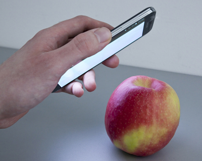 It will soon be possible to use smartphones to scan apples for pesticide. 