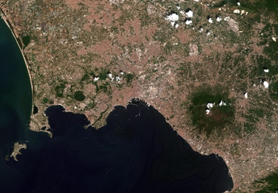 The Bay of Naples: as seen by Sentinel-2B