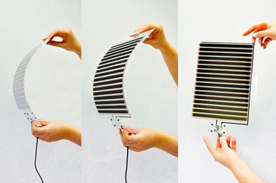 Printed, flexible, perovskite photovoltaics developed by Saule Technologies.