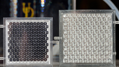 Glass act: Keith Goossen is designing new prototypes of smart glass panels.