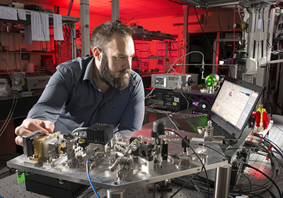 STFC’s Nart Dagistani developed the original laser spectroscopy system.
