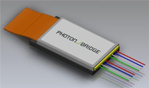 Photon Bridge DWDM external laser source Transmit Optical Sub-Assembly (TOSA). Credit:&nbsp;Photon Bridge.