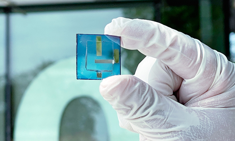 Organic solar cell developed by ICFO group.