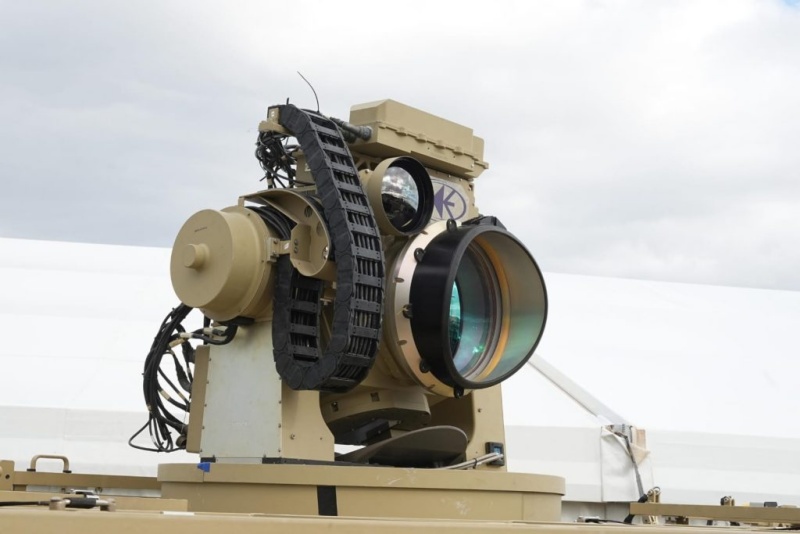 Based around high-power fiber lasers and adaptive optics developed in-house by Rafael, the Iron Beam laser weapon will be able to shoot down small aerial threats at a fraction of the marginal cost of conventional kinetic defense systems like Israel's existing "Iron Dome". Photo: Rafael Advanced Defense Systems.