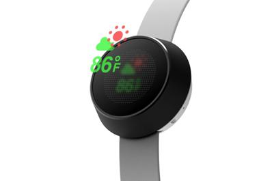 Prototype wearable aerial display.