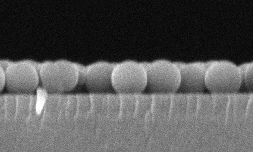 The spheres have a diameter of around 0.25&micro;m. &copy; J. Song et al., Small Structures 2026 (DOI: 10.1002/sstr.70600) CC BY.