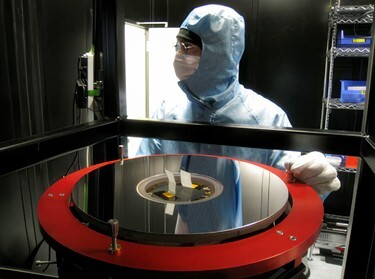 Hyperbolic telescope mirror used for Earth Observation satellite project&nbsp;(courtesy: Optical Surfaces Ltd.