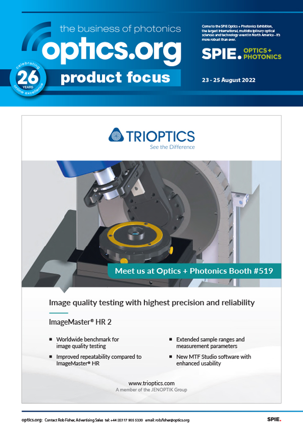 Product Focus Magazine - Optics - 2022
