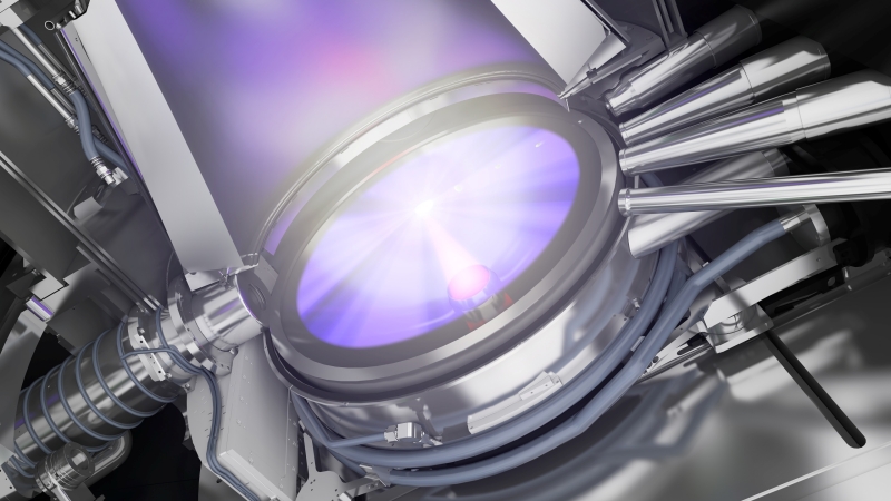 The light source inside each EUV lithography tool built by ASML is hugely complex. Based around 40 kW CO<sustrong>2</sustrong> lasers provided by key partner Trumpf, the sources generate just 250W of EUV light, but that is enough to pattern silicon wafers at a sufficiently high throughput for economic operation. Image: ASML.
