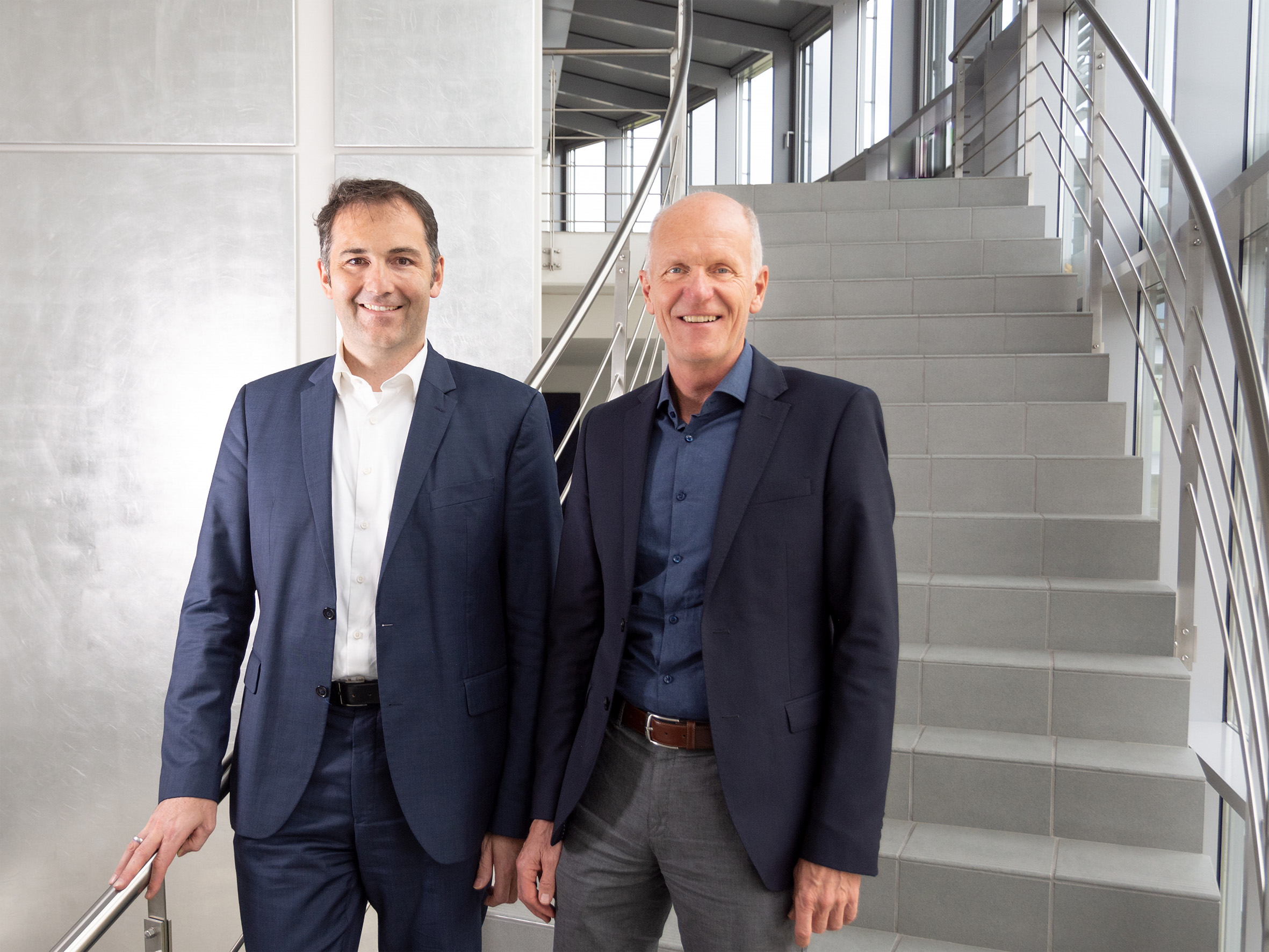 Partnership: Robert Saller (DELO), Markus Wimplinger (EV Group). Image: DELO.