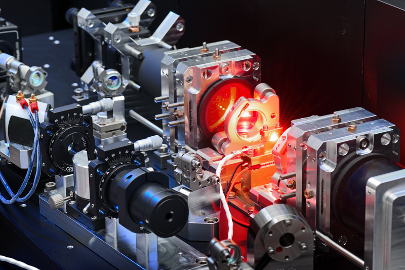 A diode-pumped alexandrite laser reduces the size and energy requirement of the LIDAR system by a factor of 100. &copy; Fraunhofer ILT, Aachen, Germany.