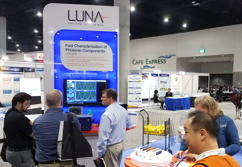 Luna Innovations exhibited with General Photonics at last month's Photonics West expo. Image: SPIE.