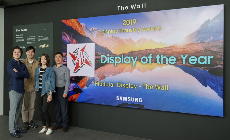 MicroLED-based displays offer the promise of high brightness and resolution at vast, bezel-free sizes, combined with better energy efficiency than LCD or OLED alternatives. However, the cost of the technology is currently prohibitive for many applications. Developments such as Leti's new combination process should help reduce costs. Photo: Samsung.