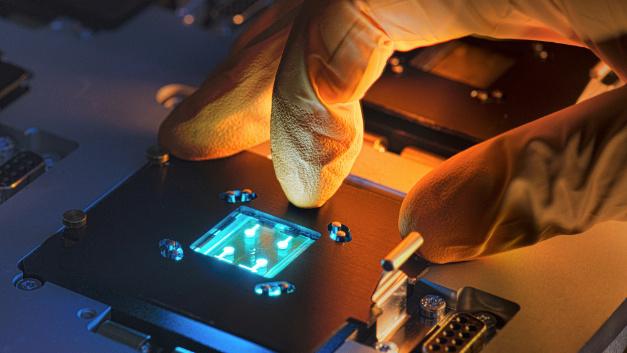 Material benefit: Cynora developed a novel technology to produce ultra-high-efficiency emitter systems required for next-generation OLED displays. Image: Cynora.