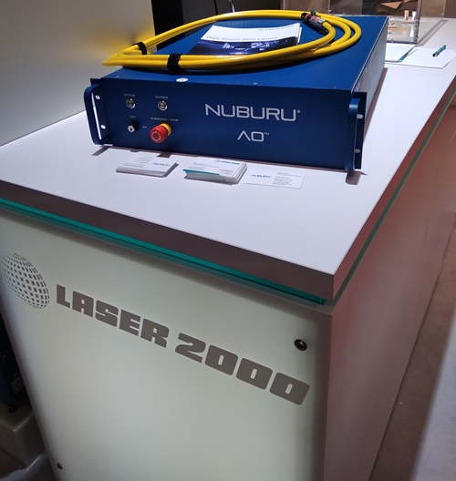 As seen on the booth of European distributor LASER 2000, this is the 150 W 