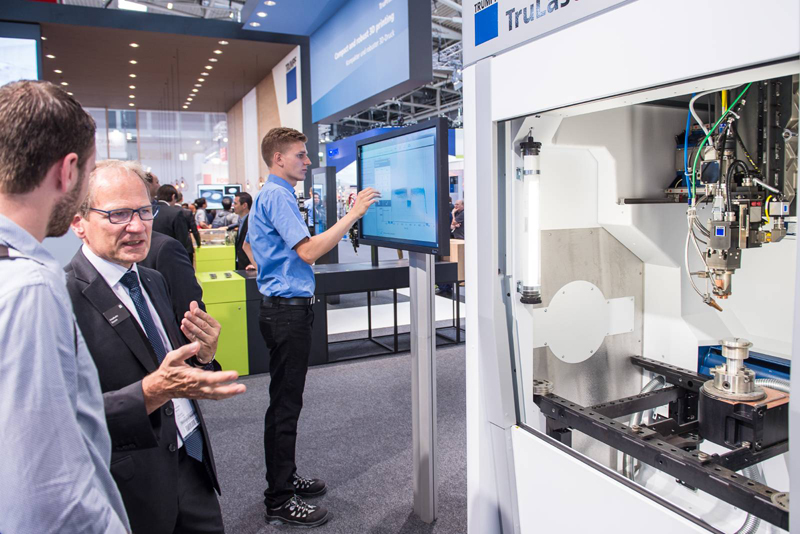 Diverse industrial solutions: Trumpf on show at LASER 2019, last week. Image: LASER WoP / Messe Munchen.